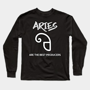 Aries Are The Best Producers, Music Producer Long Sleeve T-Shirt